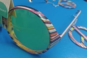 Glasses - Hippy glasses with peace signs attached
